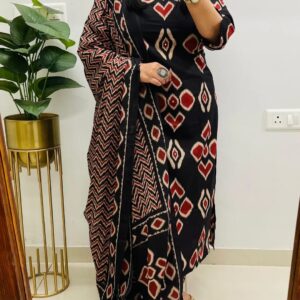 Printed Kurti Pant Dupatta Set
