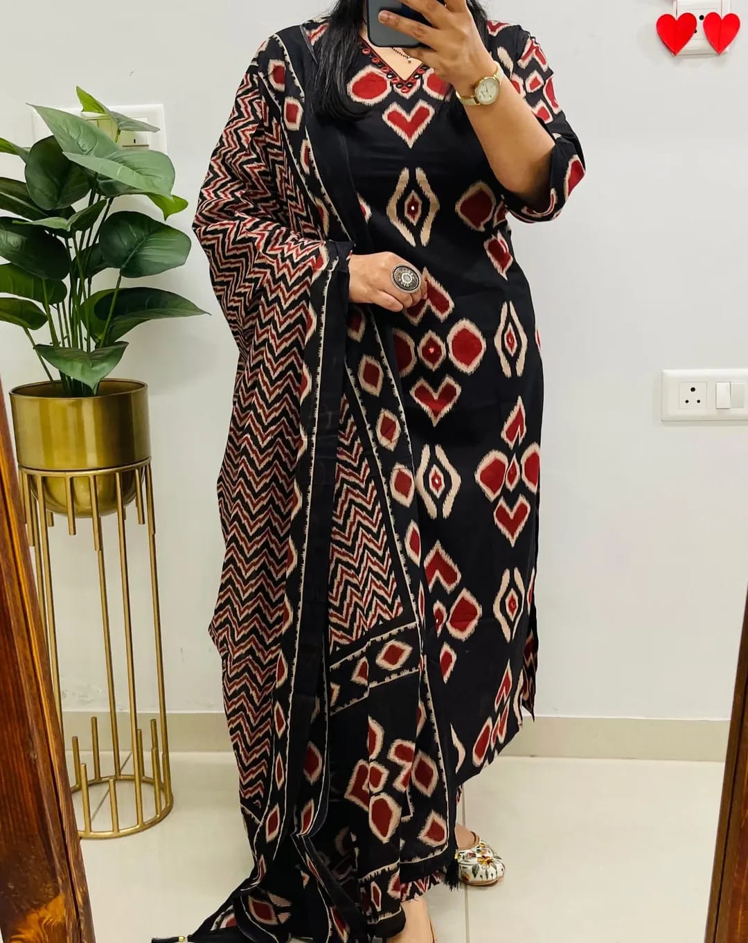 Printed Kurti Pant Dupatta Set
