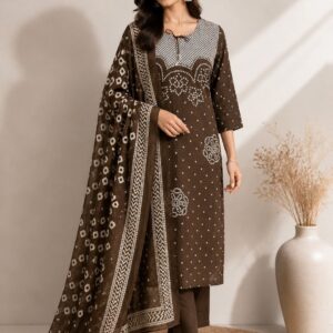 Women Printed Kurti Pant Dupatta Set
